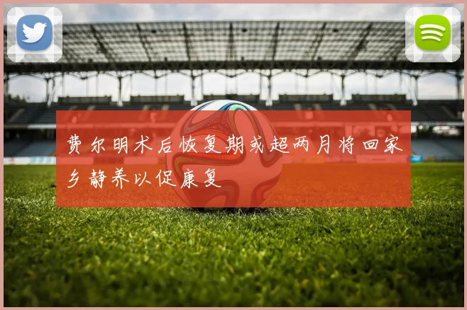 费尔明术后恢复期或超两月将回家乡静养以促康复